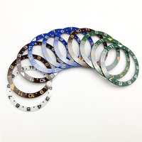 Horlogeaccessoires 38 mm GMT keramische bezel met afgeschuinde randcijfers voor Yacht-Master 40M horlogekasten gemaakt in China