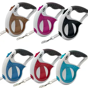 Wholesale Automatic Retractable Pet Dog Leash Luxury Rubber Handle Retractable Pet Dog Retractable Leash