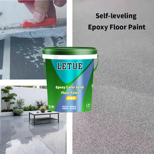 Peinture époxy marbrée, effet sable coloré, revêtement de sol époxy, peinture de sol autolissante pour écoles et musées - Product Image 4