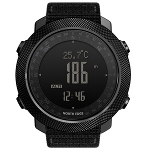 North Edge Apache นาฬิกาสมาร์ทวอทช์สำหรับผู้ชาย, นาฬิกาวัดระดับความสูงบารอมิเตอร์เข็มทิศนาฬิกาสำหรับวิ่งว่ายน้ำกันน้ำได้50เมตร - Product Image 2