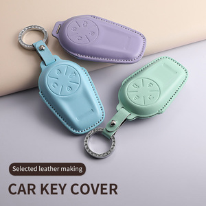 Funda de Cuero PU para Llaves de Coche, Cobertura Total, Compatible con Exeed Sterra ET y ES, Llavero de Alta Calidad para Hombre y Mujer - Product Image 1