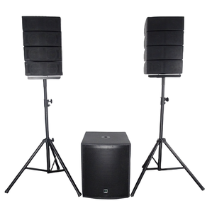 Système de haut-parleurs actifs avec subwoofer de 18 pouces et 2 enceintes <span class=keywords><strong>satellite</strong></span> de 4 pouces, système audio DSP classe <span class=keywords><strong>D</strong></span> à moule privé - Product Image 1