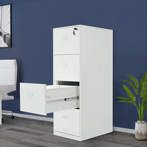 Commercial 4-Drawer Metal Filing <b>Cabinet</b> with <b>Lock</b> Wholesale Office Steel <b>Cabinets</b> for Warehouse Use - Product Image 5