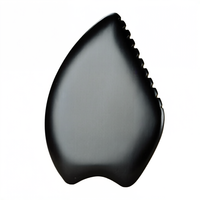 Outil de massage facial original en pierre naturelle noire Bian, poli à la main, anti-cellulite