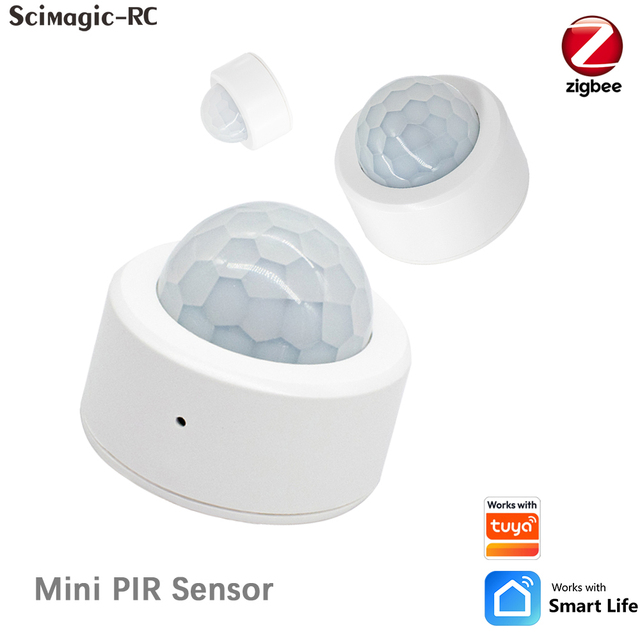 Scimagic Zigbee Human Motion Sensor Smart Home PIR Motion Sensor Detector Security Smart Life Works With Tuya Alexa Google Home