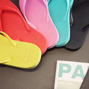 รองเท้าแตะพิมพ์ลาย 3 มิติ สำหรับผู้ชายและผู้หญิง รองเท้าแตะชายหาด พื้นรองเท้า EVA พิมพ์ลาย Mx-rubber - Product Image 2