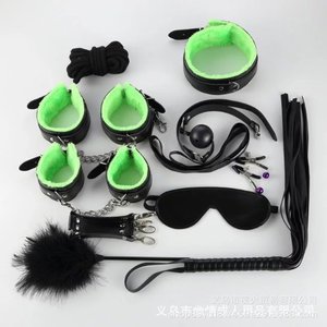 Adult sex toys, plush 10-piece <b>set</b>, alternative toy <b>bondage</b> <b>set</b>, leather 10-piece adult sex toy <b>set</b> - Product Image 4