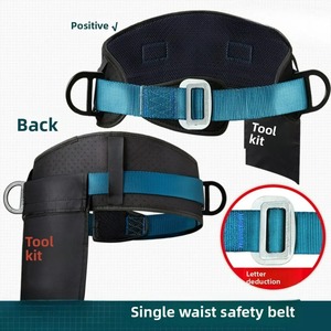 Harness Pengaman Pinggang Tunggal Khusus Teknisi Listrik Kapasitas 200kg Poliester 2 Cincin-D Baja Gesper Sambung Cepat Panjang Dapat Disesuaikan - Product Image 6