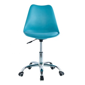 <span class=keywords><strong>Silla</strong></span> de Oficina Moderna con Altura Ajustable, <span class=keywords><strong>Silla</strong></span> Giratoria de Plástico para <span class=keywords><strong>Escritorio</strong></span>, para Hogar, Apartamento u Oficina - Product Image 4