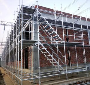 Système d'échafaudage Ringlock Xinxing en <span class=keywords><strong>aluminium</strong></span> et acier Q345 galvanisé à chaud, échafaudage modulaire pour entrepôt/construction extérieure - Product Image 1