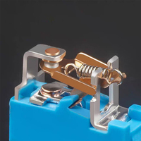 Interrupteur à bouton-poussoir LED annulaire 16mm 19mm, tête plate en métal, momentané ou à enclenchement, pour panneau de commande industrielle