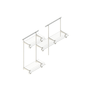 CLOSETMATE מתכוונן חוט מדפי ארון חוט מדפי תליית מאוורר חוט מדפי - Product Image 6
