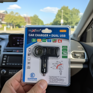Cargador para encendedor de coche, USB dual 3.1A, 2 puertos, 12-24V para dispositivos móviles con homologación europea - Product Image 3