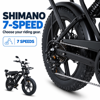 Sepeda Listrik Kota X80PRO Harga Terjangkau 20 Inch 350W E-BIKE 48V 15AH Shimano 7 Speed Sepeda Listrik Ban Lebar