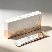 Kit d'emballage UV en carton ondulé E biodégradable et écologique pour marque privée, avec boîte de présentation et sachets individuels pour vitamines et suppléments nutritionnels quotidiens