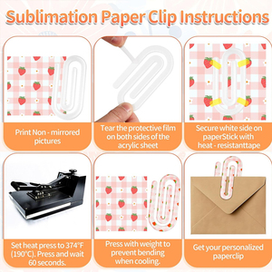 Tùy chỉnh thăng hoa khoảng trống Acrylic kẹp giấy - Product Image 4