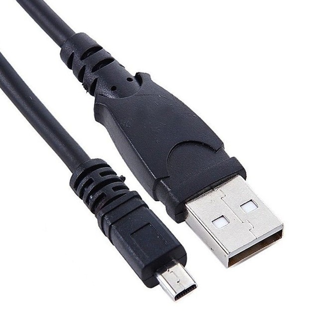 USB to Mini 8-Pin Camera Data Sync Cable UC-E6 Compatible Replacement Cord for Nikon D3200 D5300 D7100, Sony Coolpix Fuji DSLR