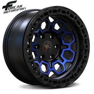 Jantes de camion en alliage <span class=keywords><strong>lourd</strong></span> de 17/18/20 pouces en aluminium forgé personnalisé T6061 Offroad Double couleurs - Product Image 2