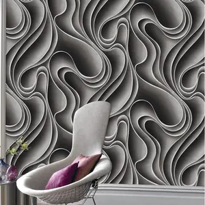 Luxury China Manufacturer wholesale home decor wallpaper 0.53m 3d Nigeria market Wallpaper