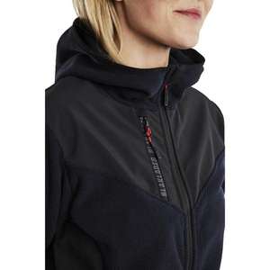 BLAKLADER - 594125368699M Chaqueta de punto para mujer Softshell con capucha Dark Navy/Black-EAN 7330509799222 WORK JACKETS - Product Image 5
