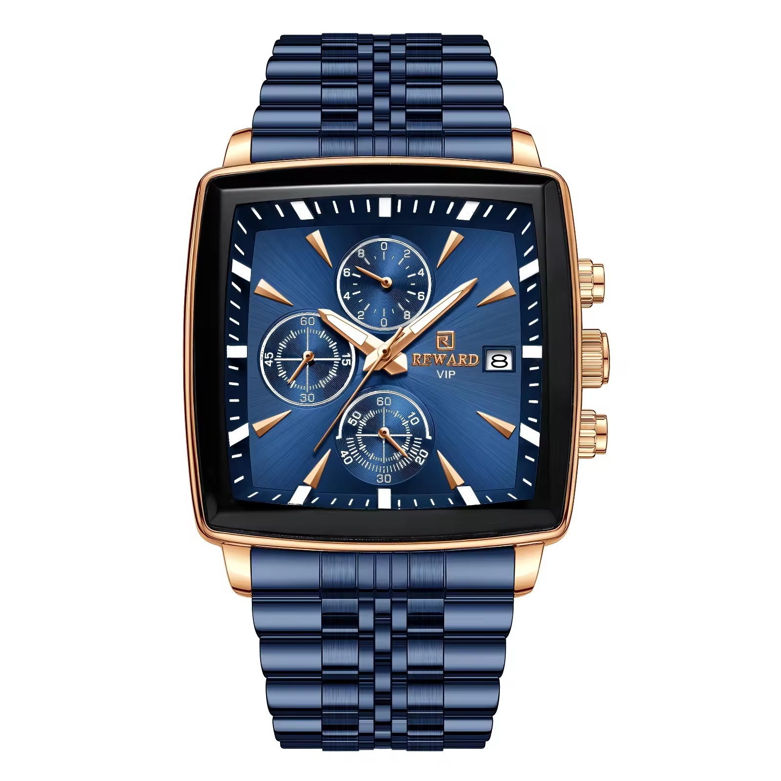 rose gold blue