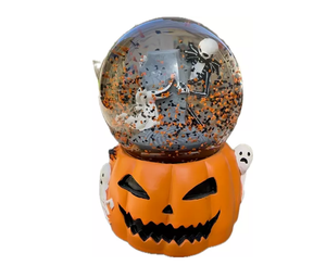 Custom Polyresin Halloween Musical Snow Globe Pumpkin Ghost <strong>Grave</strong> Stone OEM ODM <strong>Ornament</strong> for Gift Retailers and Brand Buyers - Product Image 2