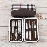 Ensemble de pédicure et de manucure en acier inoxydable, ensemble d'outils de beauté pour les ongles, coupe-ongles à bouche plate et inclinée
