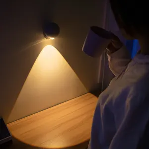 White Noise Player Wall Lamp Sleep Aid Dispositivo LED recarregável Wall Lighting com ímã Levitating Base para iluminação de cabeceira