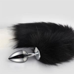 Juguete Sexual Anal de Acero Inoxidable al por Mayor, Tapón Anal Grande con Cola de Zorro, Masturbador - Product Image 2