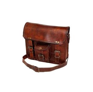 Sac messager en cuir premium pour homme, best-seller, sac de bureau pour homme, compartiment rembourré pour ordinateur portable avec sangle réglable - Product Image 1