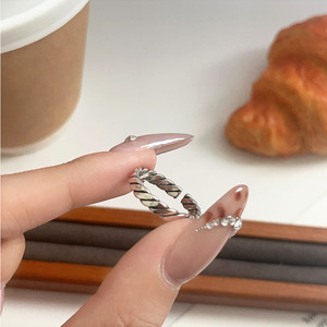 Kaiming 925 Sterling Silver Woven <b>Ring</b> For Women Korean Style Simple High End Jewelry Gift - Product Image 3
