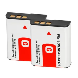 JHTC 1400mah batterie NP-BGI NP-FG1 pour Sony Cyber-Shot DSC-H50 DSC-H55 DSC-H3 DSC-H7 DSC-H9 DSC-H10 Batteries chargeur