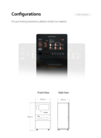 SDK Supported Custom Graphic Coffee Vending Machine Credit Card QR Code 32-inch Touchscreen Auto Clean Function Metal