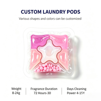 Capsules de lessive extraîtes de plantes, parfum naturel, perles de lavage pour machine à laver domestique