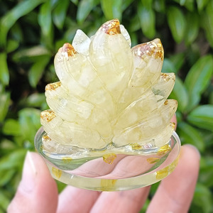 รูปปั้นจิ้งจอกเก้าหางโรสควอตซ์ ของตกแต่งโต๊ะเฟิงสุ่ย แพ็คเกจชิ้นเดียว - Product Image 4