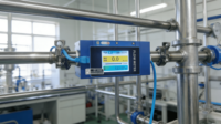Débitmètre massique d'oxygène haute précision MF5212 400L/min Communication RS485 8-24VDC Utilisation industrielle/médicale