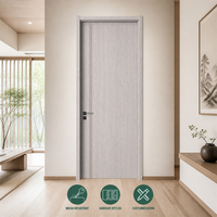 Porte intérieure en MDF mélaminé, insonorisée, résistante aux rayures et durable, directement de l'usine, pour appartement et villa