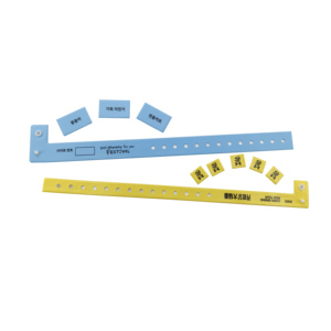 Quick Delivery Custom Printed Multi-Function Wristbands Featuring Company Logo for Tear-Off Restaurant Vouchers