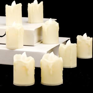 <span class=keywords><strong>Bougie</strong></span> chauffe-plat électronique sans flamme, petites lumières LED blanches crémeuses, longue durée de vie, fonctionne sur piles, sans fumée, sûre - Product Image 5