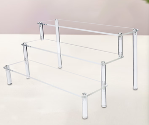 3 Langkah Pembuatan Stand <span class=keywords><strong>Display</strong></span> Akrilik Kustom Transparan untuk Penyangga Kue PMMA, Menarik Perhatian, Bertingkat, DIY, Ramah Lingkungan - Product Image 4