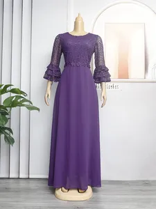 MQATZ Nouvelle <span class=keywords><strong>Robe</strong></span> <span class=keywords><strong>en</strong></span> Chiffon Lourd et <span class=keywords><strong>Dentelle</strong></span> Grande Taille pour Femmes Africaines, Européennes et Américaines – Collection Luxe <span class=keywords><strong>en</strong></span> Promotion - Product Image 3