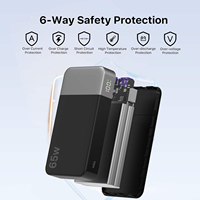 En stock dans l'entrepôt américain, station d'alimentation portable 90W 20000mAh, charge rapide, 2 USB-C, 2 USB-A, écran LED numérique, entrée DC