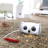 Vente en gros Robot Hibou intelligent Jouet interactif pour animaux de compagnie Caméra vidéo d'automatisation améliorée pour chat et chien Fournitures mobiles pour animaux de compagnie