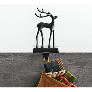 Black Reindeer <b>Stocking</b> <b>Holder</b> Countertop Decorative Object Living Room Christmas Home Decoration - Product Image 2