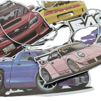 Désodorisant de voiture suspendu personnalisé, plusieurs parfums au choix, logo personnalisé, tablettes de parfum en papier pour l'intérieur de la voiture