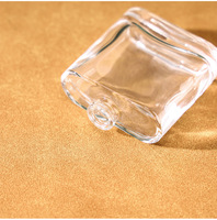 Flacon de parfum en verre transparent 30/50 ml en stock, flacon vide, flacon de transfert, flacon en verre avec bouchon pulvérisateur, vente en gros