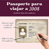 Carte d'invitation personnalisée pour 18 ans, Livre de signatures de passeport pour hommes et femmes, Livre d'or avec jeux, Voyage vers l'année de naissance