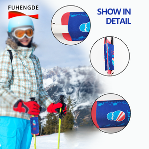 Correa de Gancho y Bucle Reutilizable Personalizada de 55*135 mm, Soporte para Esquí de Fondo Nórdico de EVA para Deportes de Invierno - Product Image 1