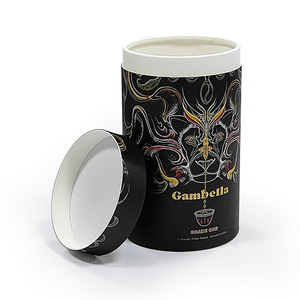 กล่องของขวัญทรงกระบอกแบบกำหนดเอง เป็นมิตรกับสิ่งแวดล้อม รีไซเคิลได้ พร้อมฝาปิด บรรจุภัณฑ์กระดาษคราฟท์ กล่องกระดาษทิชชู่ลายดอกไม้สุดหรู ขายส่ง - Product Image 1