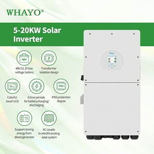 Système d'énergie solaire hybride résidentiel à haute efficacité Whayo avec batterie LiFePO4 pour réduire les factures mensuelles d'électricité - Product Image 4